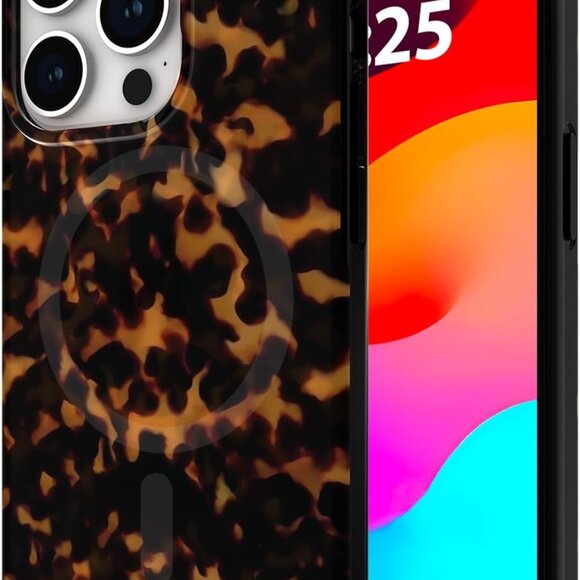 Kate Spade New York iPhone 15 Pro Case, Compatible with MagSafe - Tortoiseshell - Picture 2 of 5